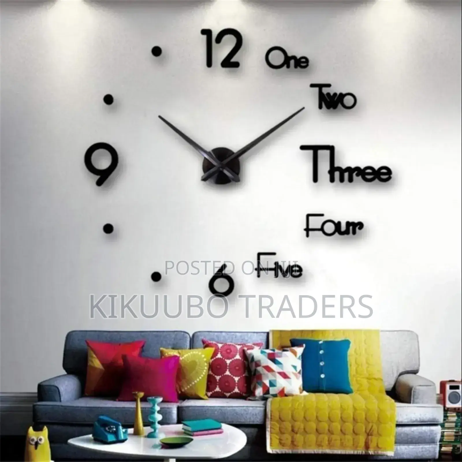 3D Large Luminous Wall Mount Clock