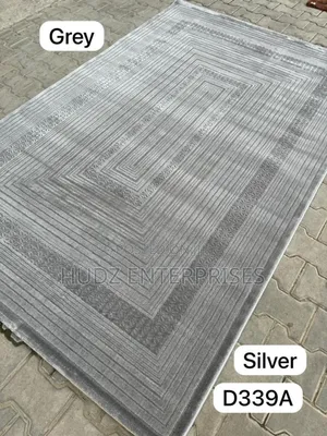 Unique Gray Center Carpet Medium Size 1.5by 2.2meters