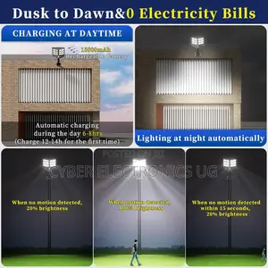 Wireles Solar Street Light Outdoor With Remote and Motion Sensor