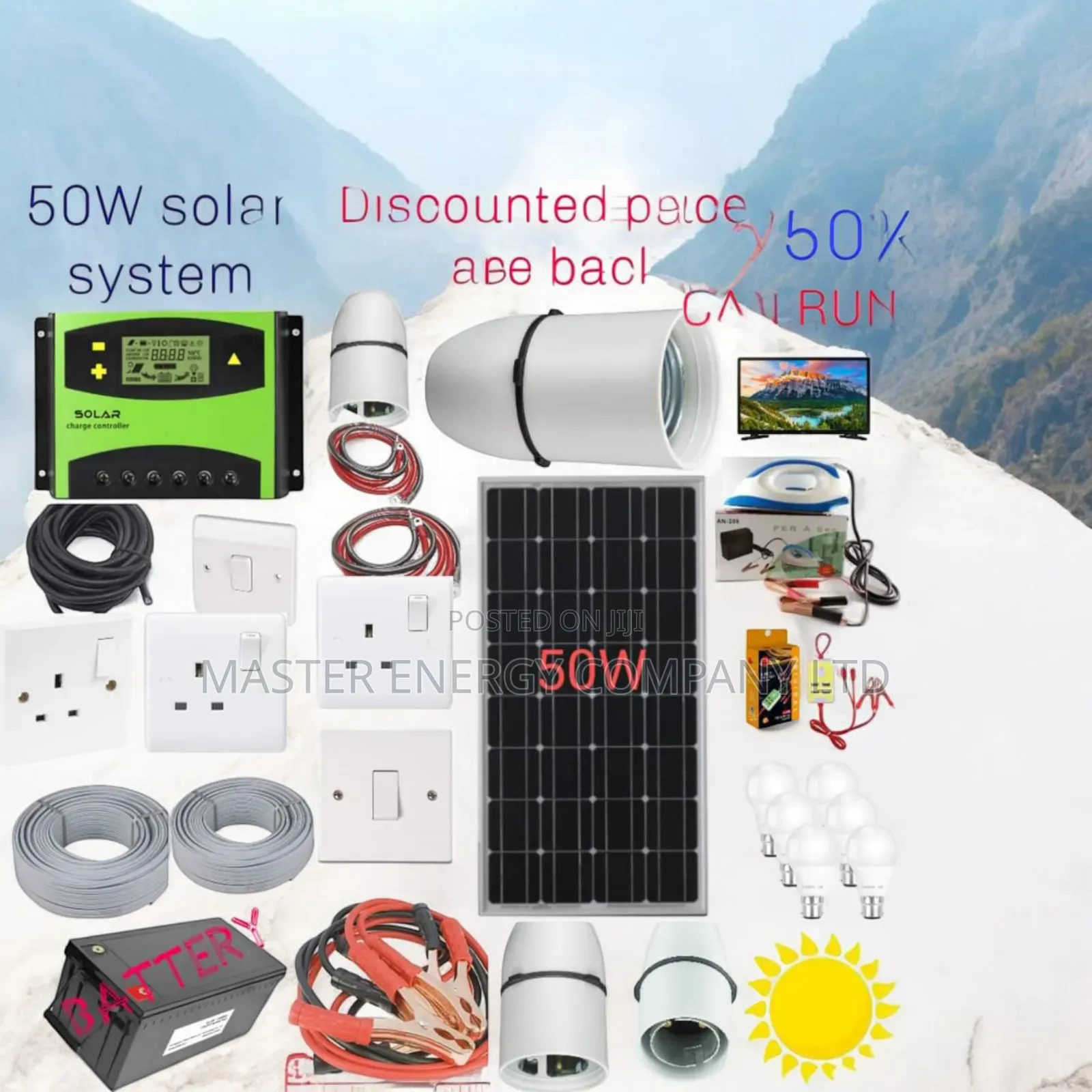 50w Solar System Full Kit Koiip