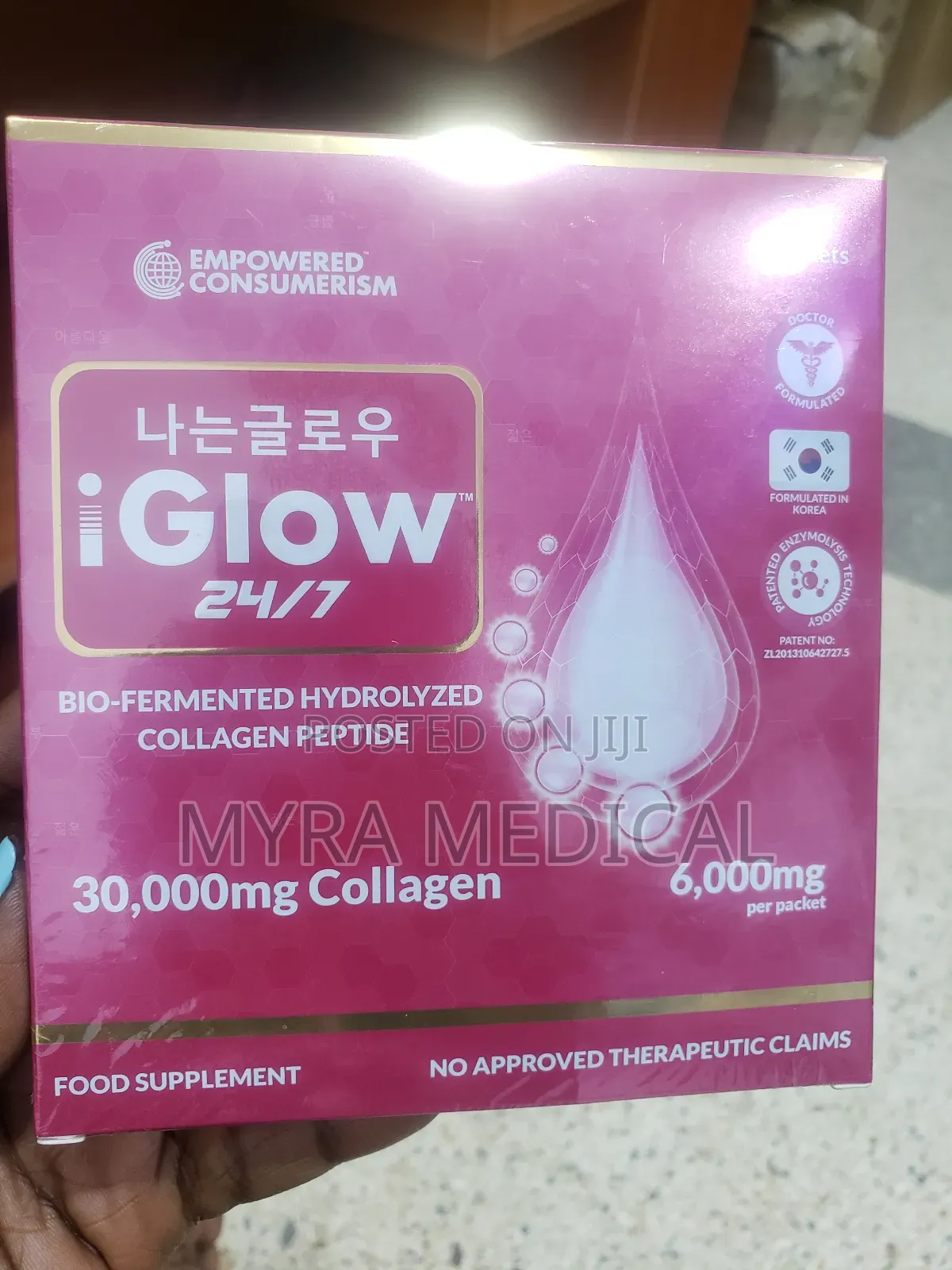 I GLOW ( Bio Fermented Hydrolyzed Collagen Peptide )
