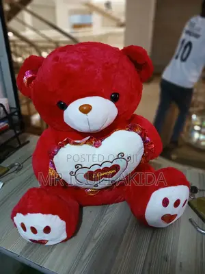 Big Size Lot Fancy Stuffed Soft Red Gift Teddy Bear Doll