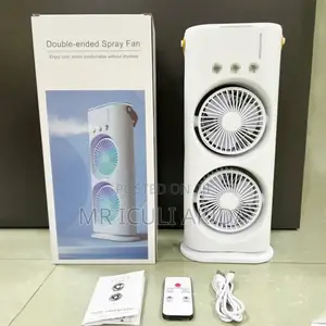 7color Mist Remote Control Humidifier Water Cooling Fan
