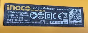 Angle Grinder(Ingco)
