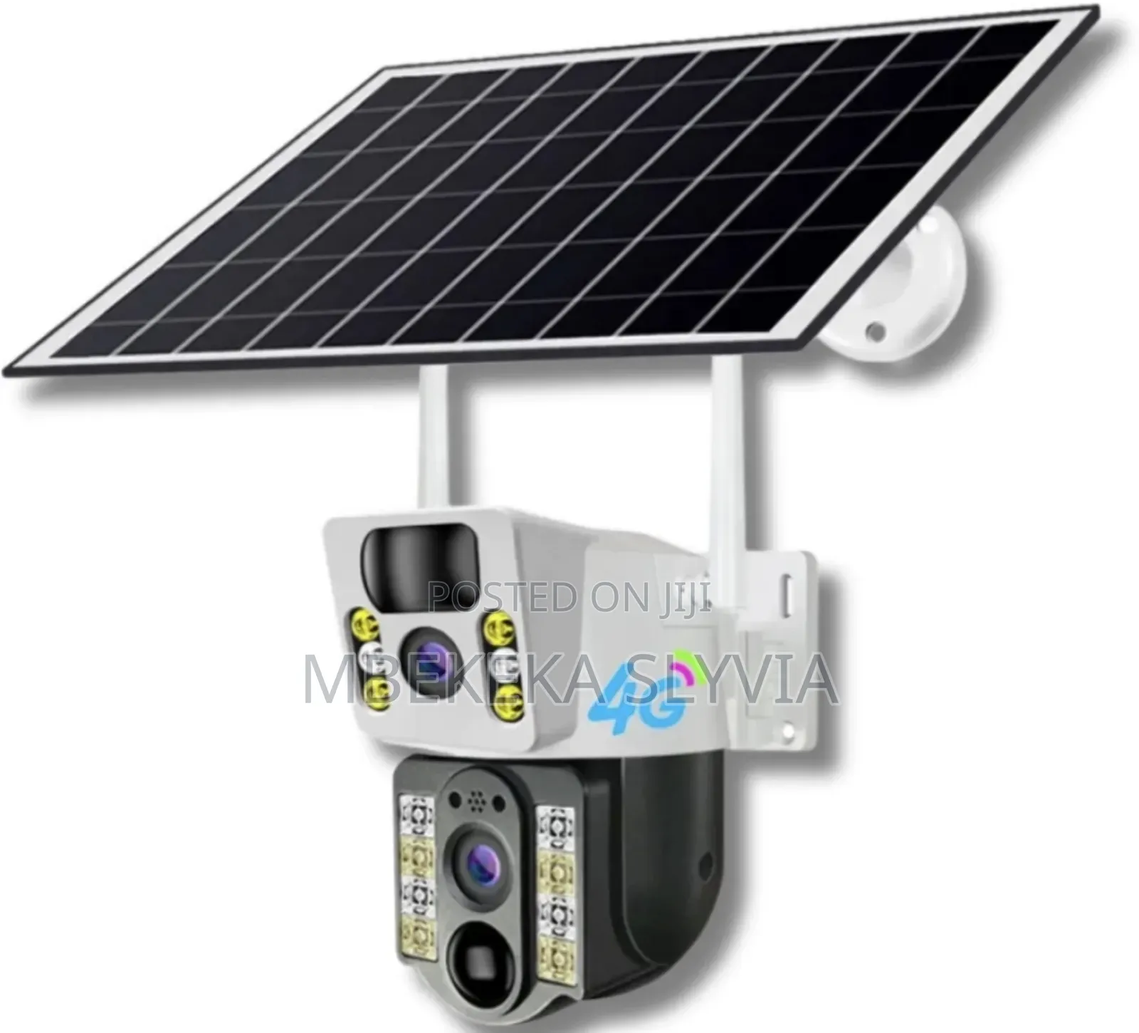 Solar Camera 4g Double Lens White Black, Simcard Camera