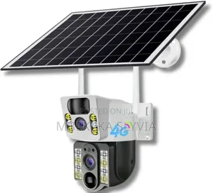 Solar Camera 4g Double Lens White Black, Simcard Camera