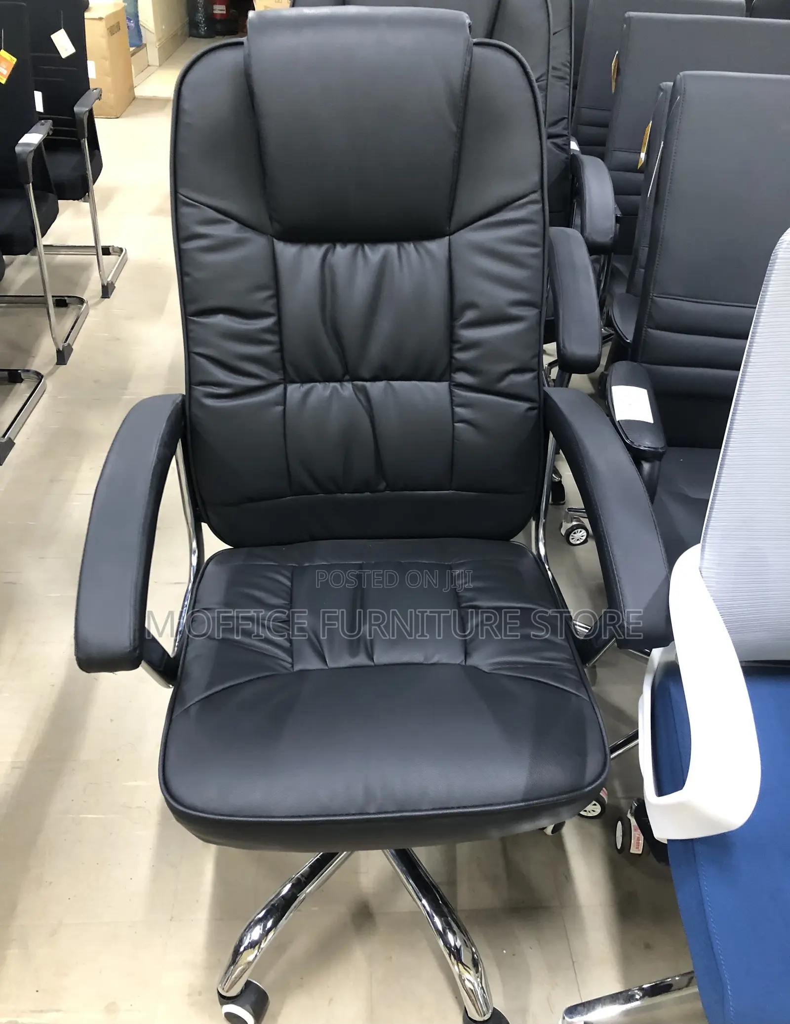 Black Leather Office Chair
