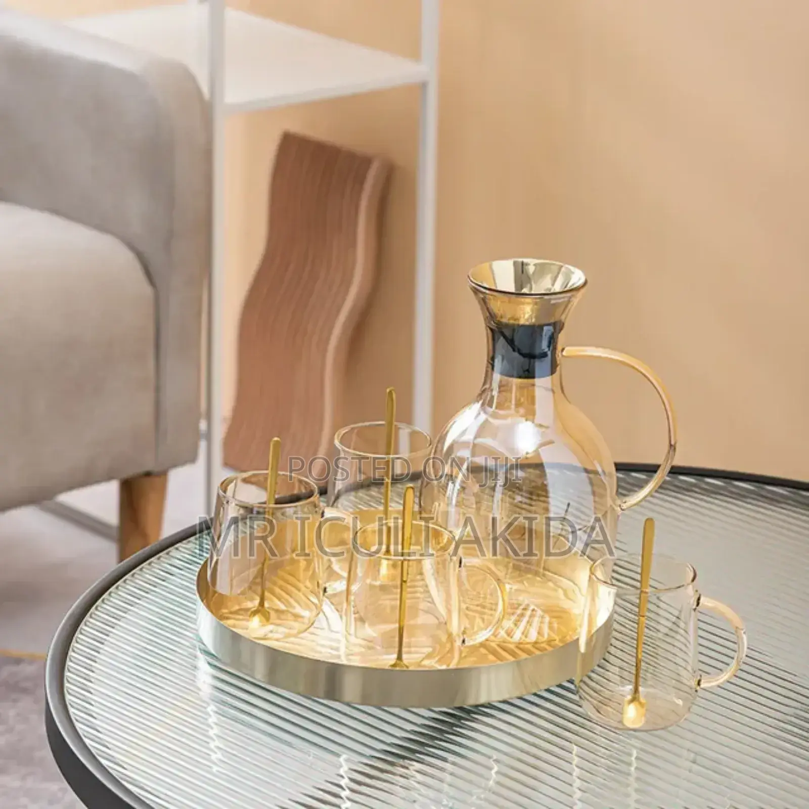 Borosilicate Tea Pot Glass Pitcher Hot Water Jug Kettle Set