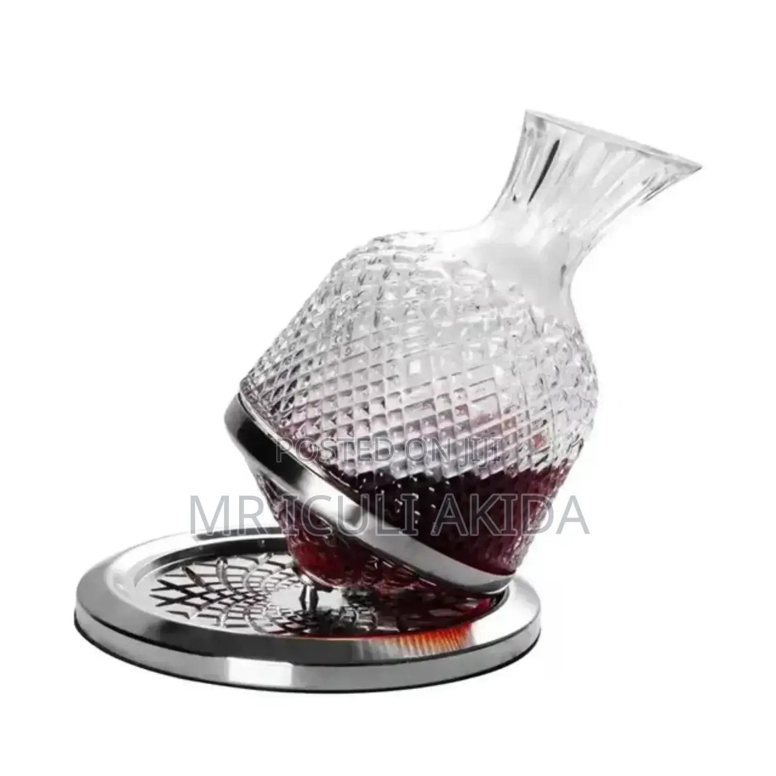 1500ml 3600spin Rotate Crystal Wine Glass Decanter