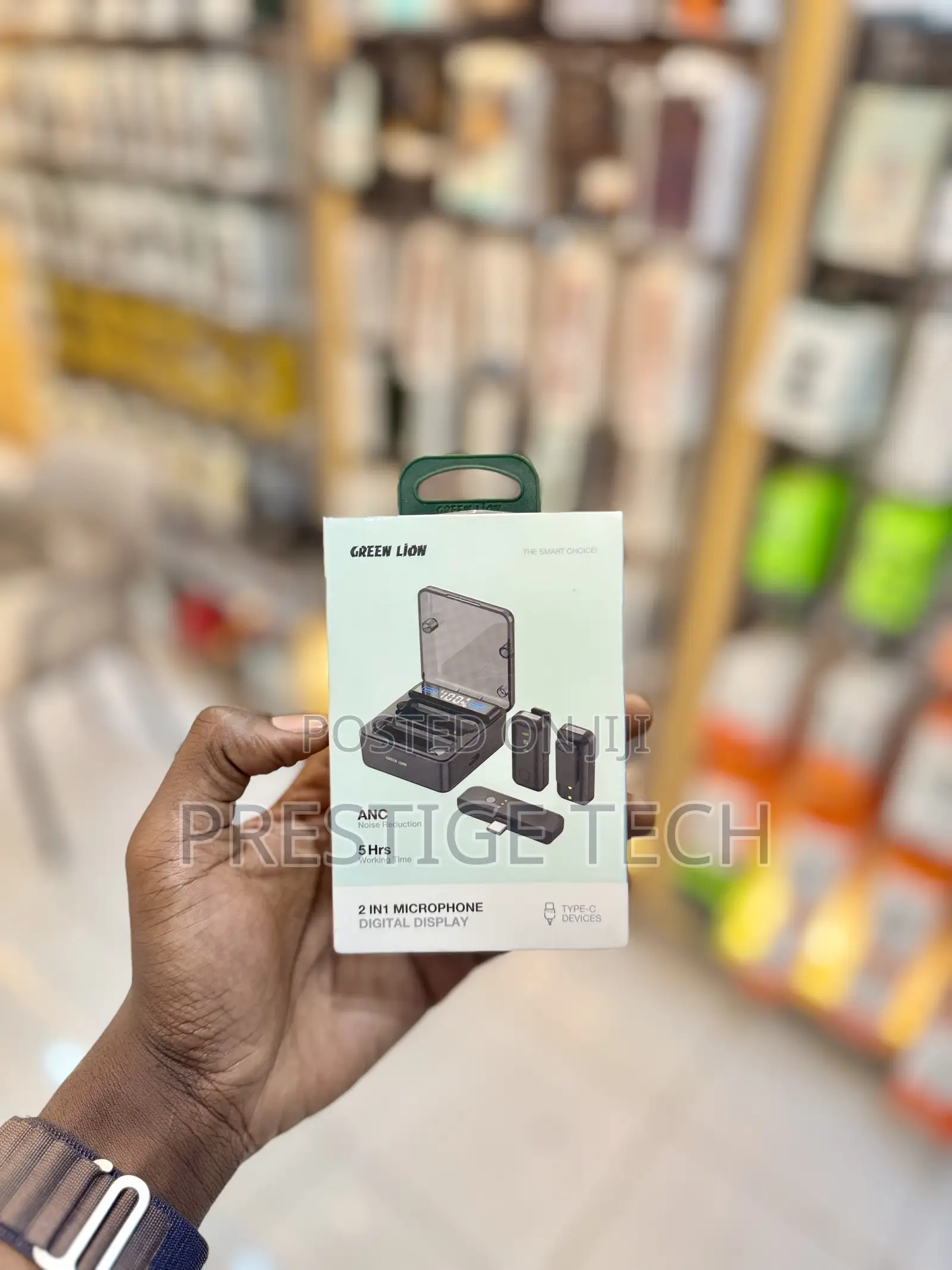 Green Lion 2in1 Digital Display Microphone (Vloggers)