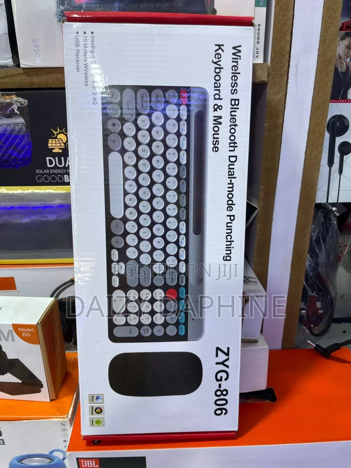 Portable Wireless Keyboard and Mouse Combo