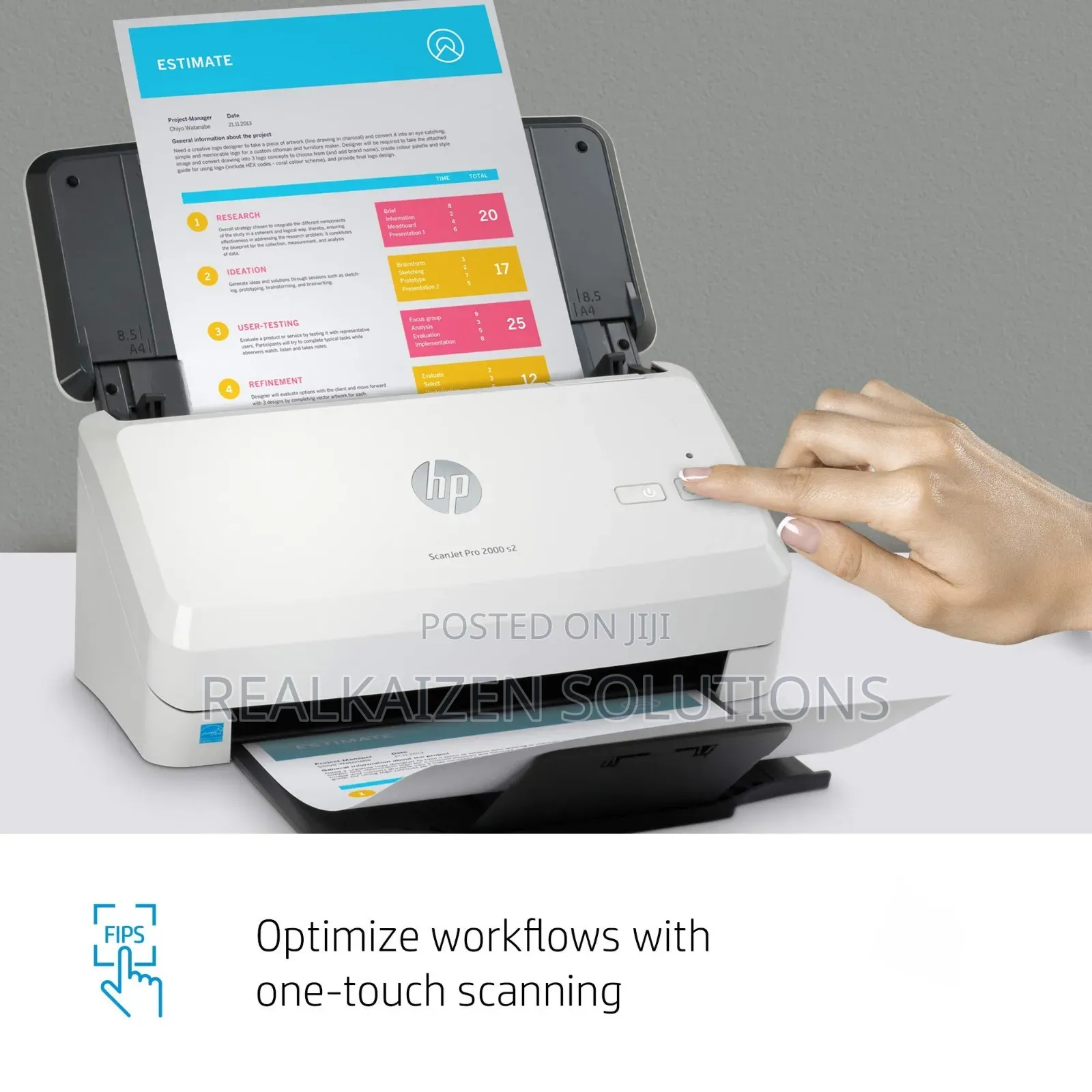 HP Scanjet Pro 2000 S2 A4 Sheet-Feed Scanner
