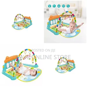 New Kids Plastic Musical Keyboard Mat Piano Gym – Blue