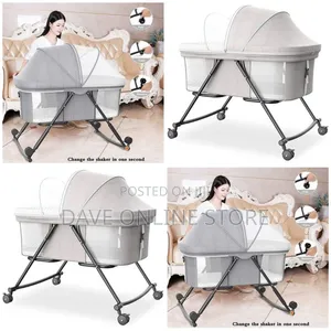 Folding Playpen With 360° Universal Wheel - Multicoloured
