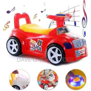 2in1 Baby Police Car Potty Seat With Removable Bowl Ride On