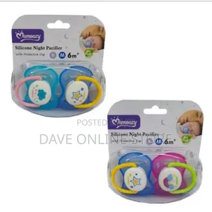 Momeasy Baby Silicone Night Pacifier (Colour May Vary) -Blue