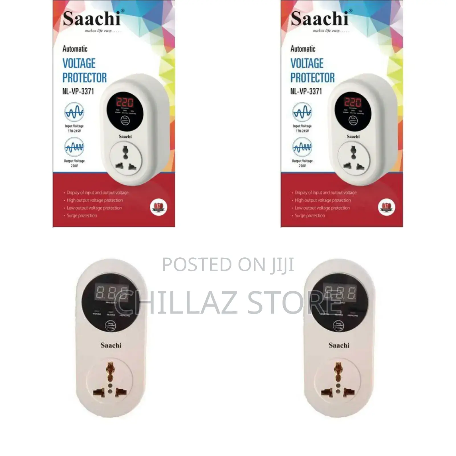 Saachi Automatic Voltage Protector.