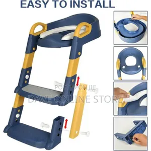 Kids Toilet Ladder Yellow Black