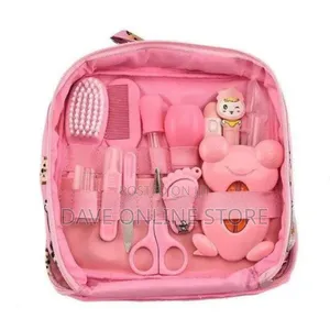 13 PCS Baby Healthcare and Grooming Kit Pink Thermometer