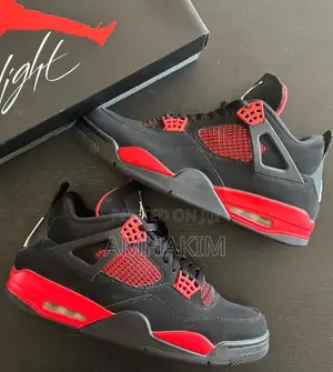 Classic Air Jordan 4 Retro Red Thunder in Stock