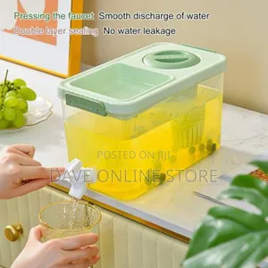 Juice Cold Kettle With Faucet 4L Frigerator Fruit Container