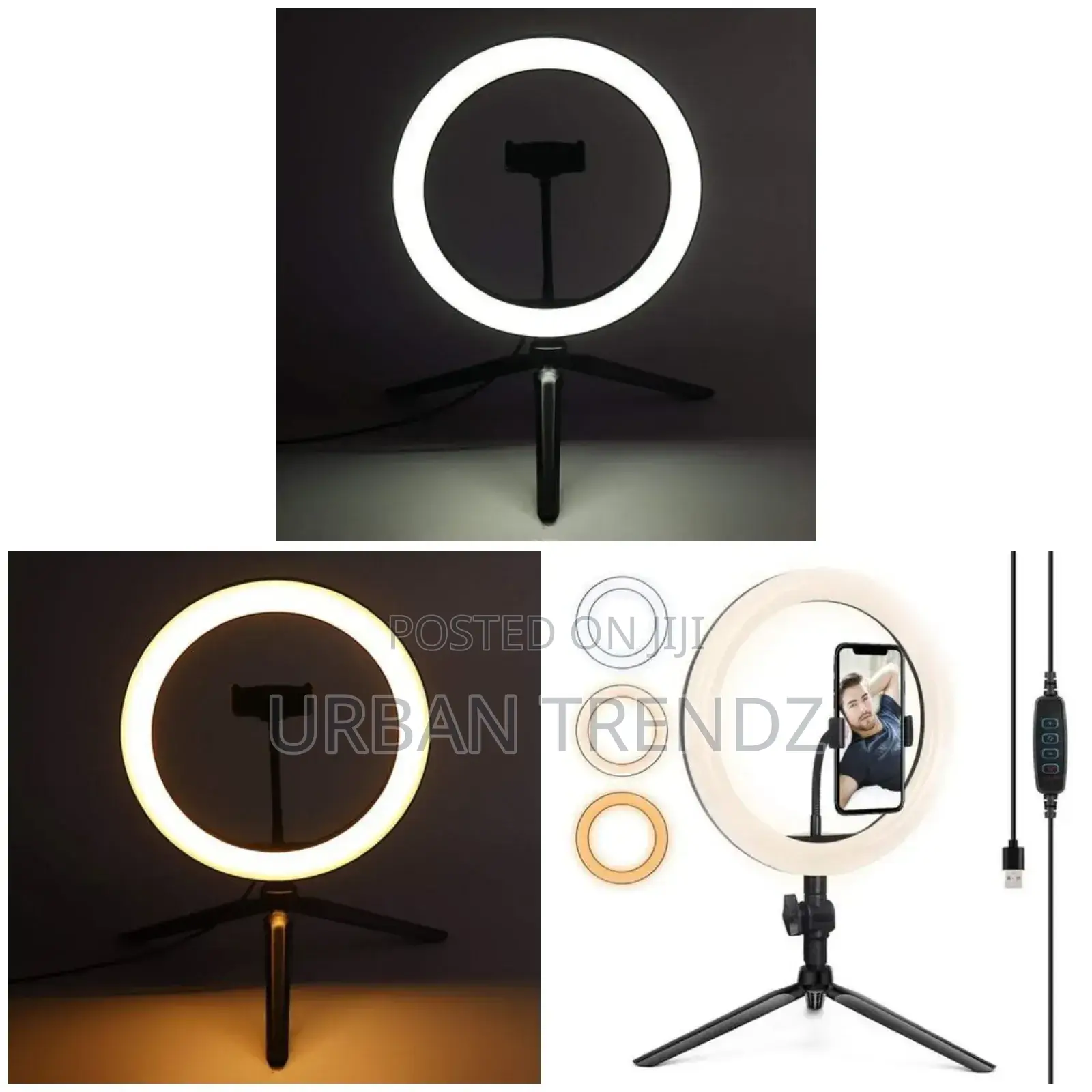 10 Inch Ring Light With Tripod Base