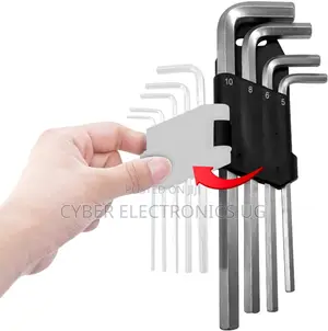 9pcs Allen Hex Key Set L Shape