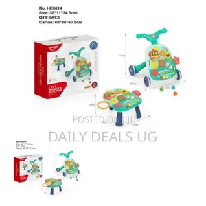 Adjustable 2 in 1 Baby Walker