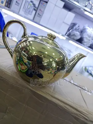 1.0liter Golden Ceramic Tea Pot