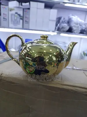 1.0liter Golden Ceramic Tea Pot