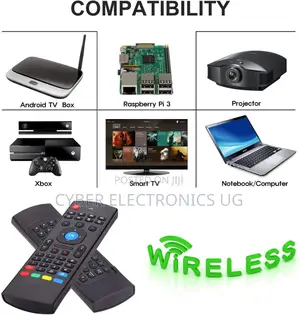 Universal Air Fly Mouse Remote With Back Keyboard