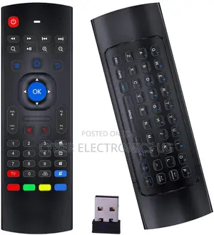 Universal Air Fly Mouse Remote With Back Keyboard