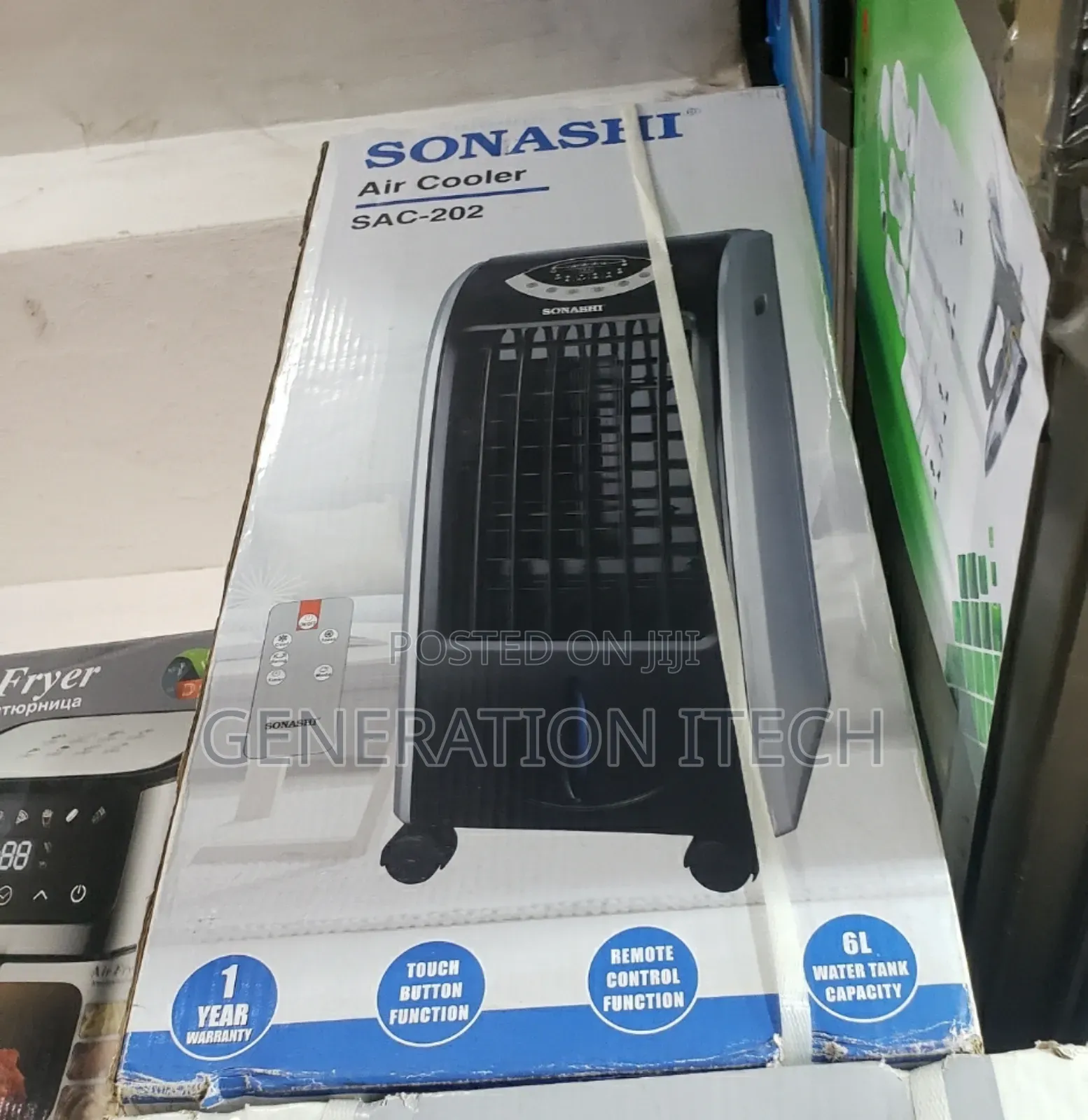 Sonashi 6L Tank Air Cooler SAC-202 With Remote Control