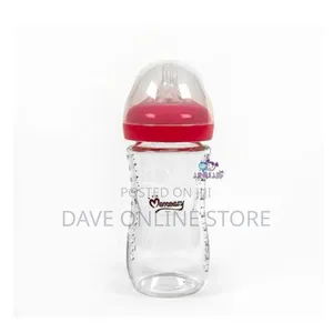 Mom Easy Glass Bottle 240ml – Red