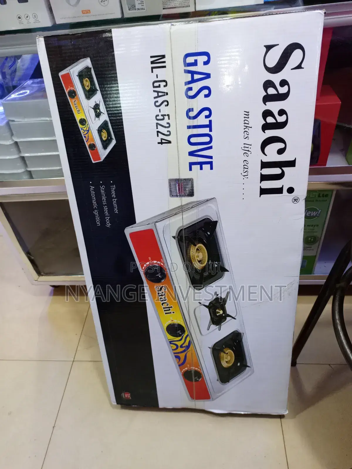 Sachi Gas Stove. 3*1 Gas Stove