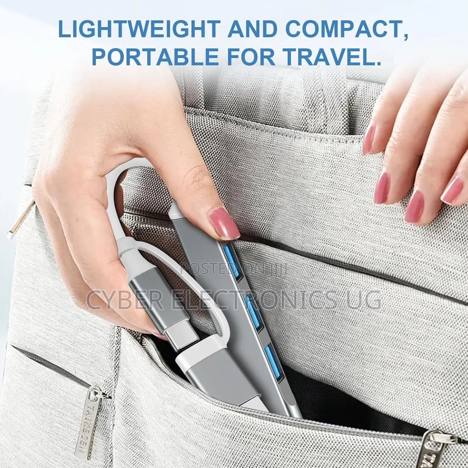 USB C Hub Adapter 2 in 1 USBC to USB Hub 4 Ports