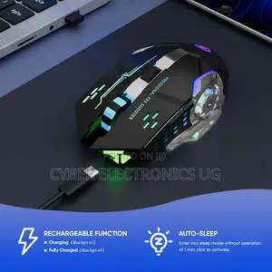 Bluetooth Gaming Mouse RGB Rechargeable 7 Colored