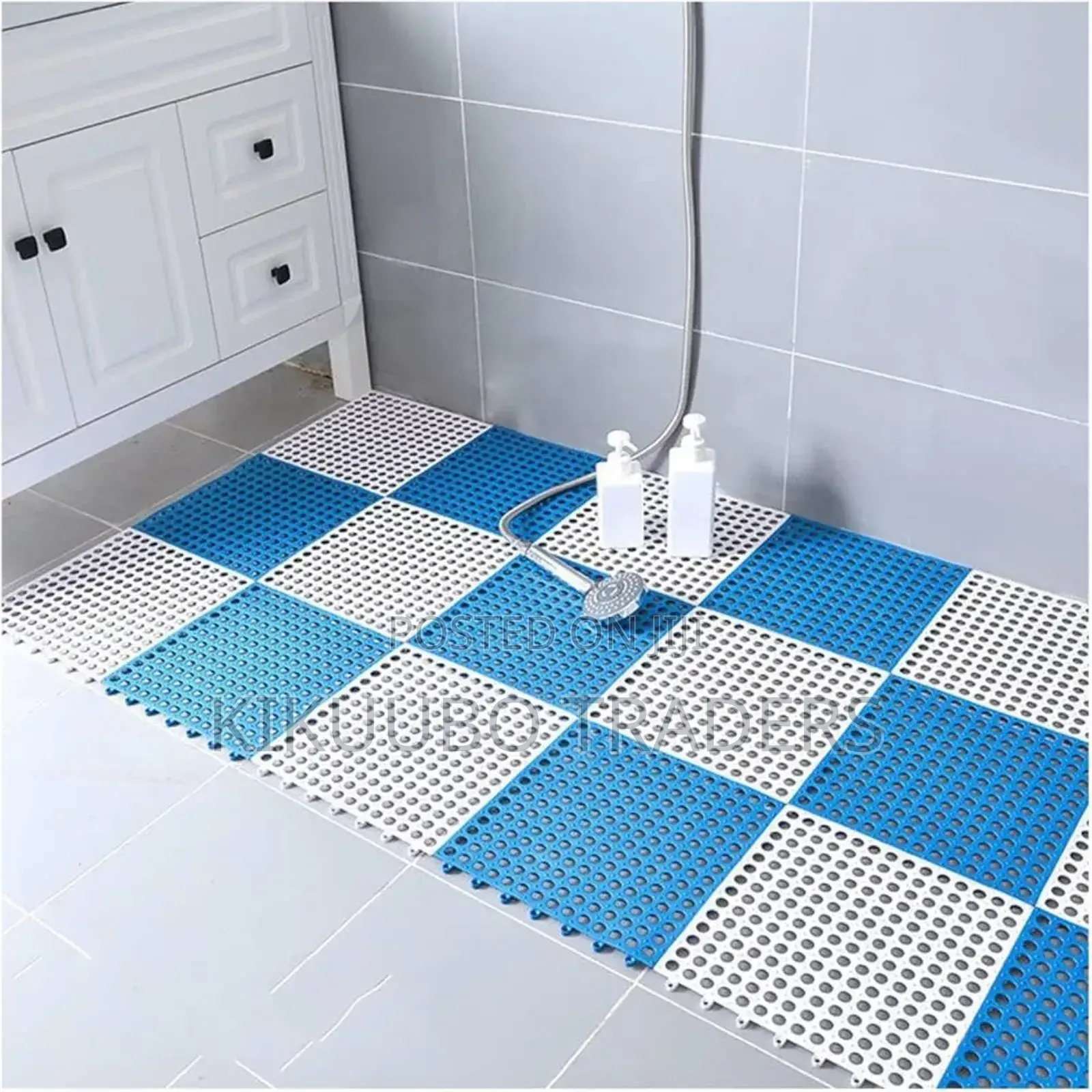 6pcs Interlocking Bathroom Floor Mats