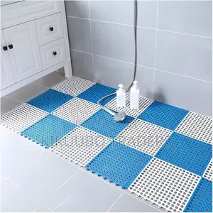6pcs Interlocking Bathroom Floor Mats