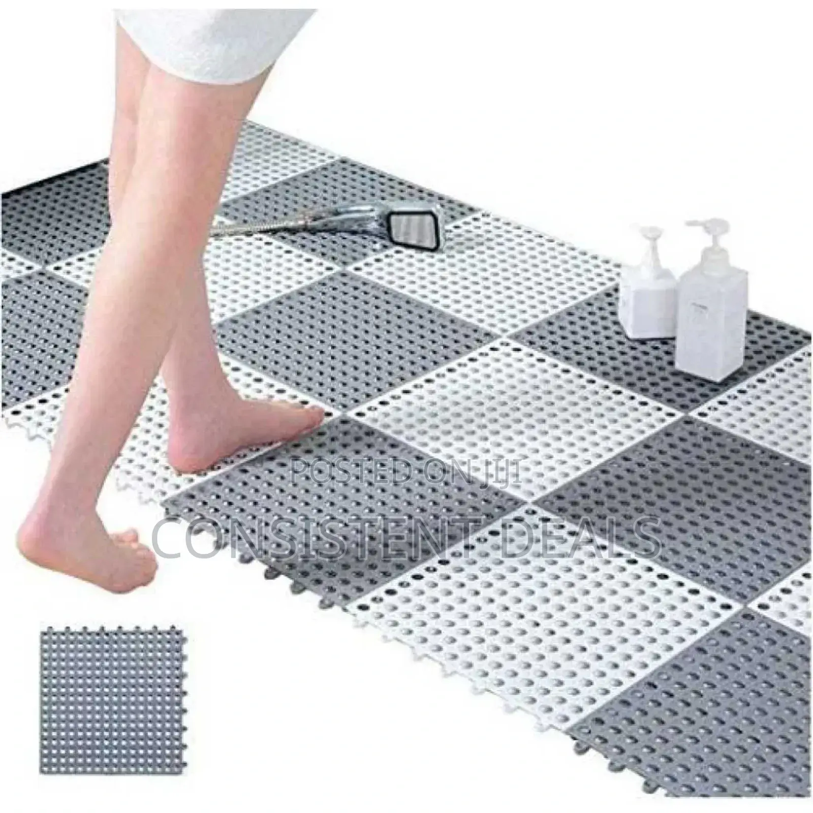 8pcs Interlocking Non Slip Bathroom Mats