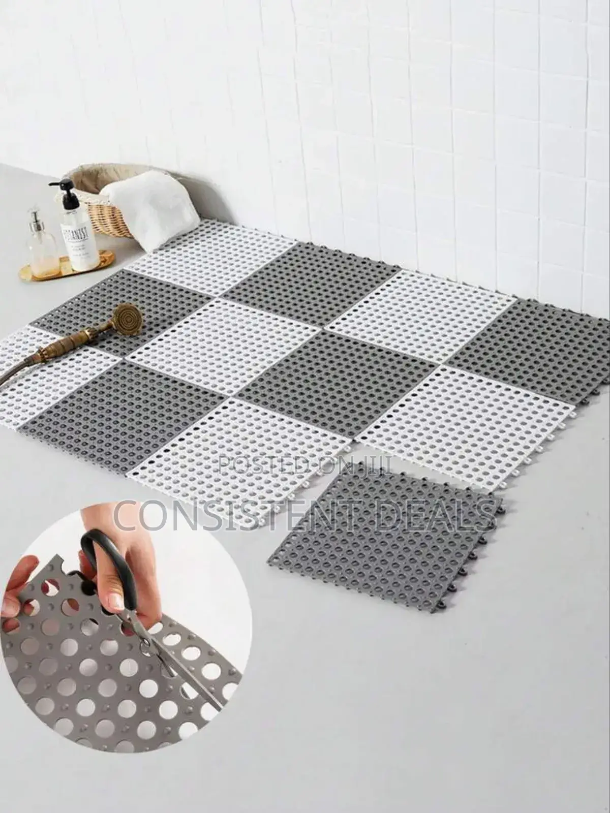 Bathroom Interlocking Non Slip Shower Mats