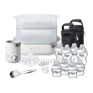 Tommee Tippee Steriliser, Warmer and 8x Bottles Feeding Set