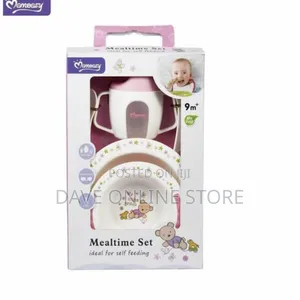 Momeasy Baby Mealtime Feeding Set - Pink