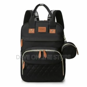 Diaper Bag Backpack With Baby Changing Station - Black