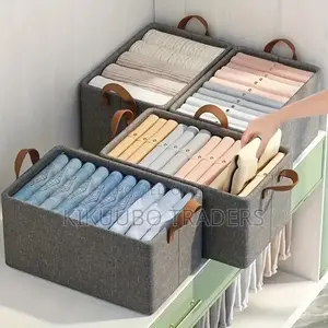 Wardrobe Storage Bins Collapsible Fabric Clothes Organizer