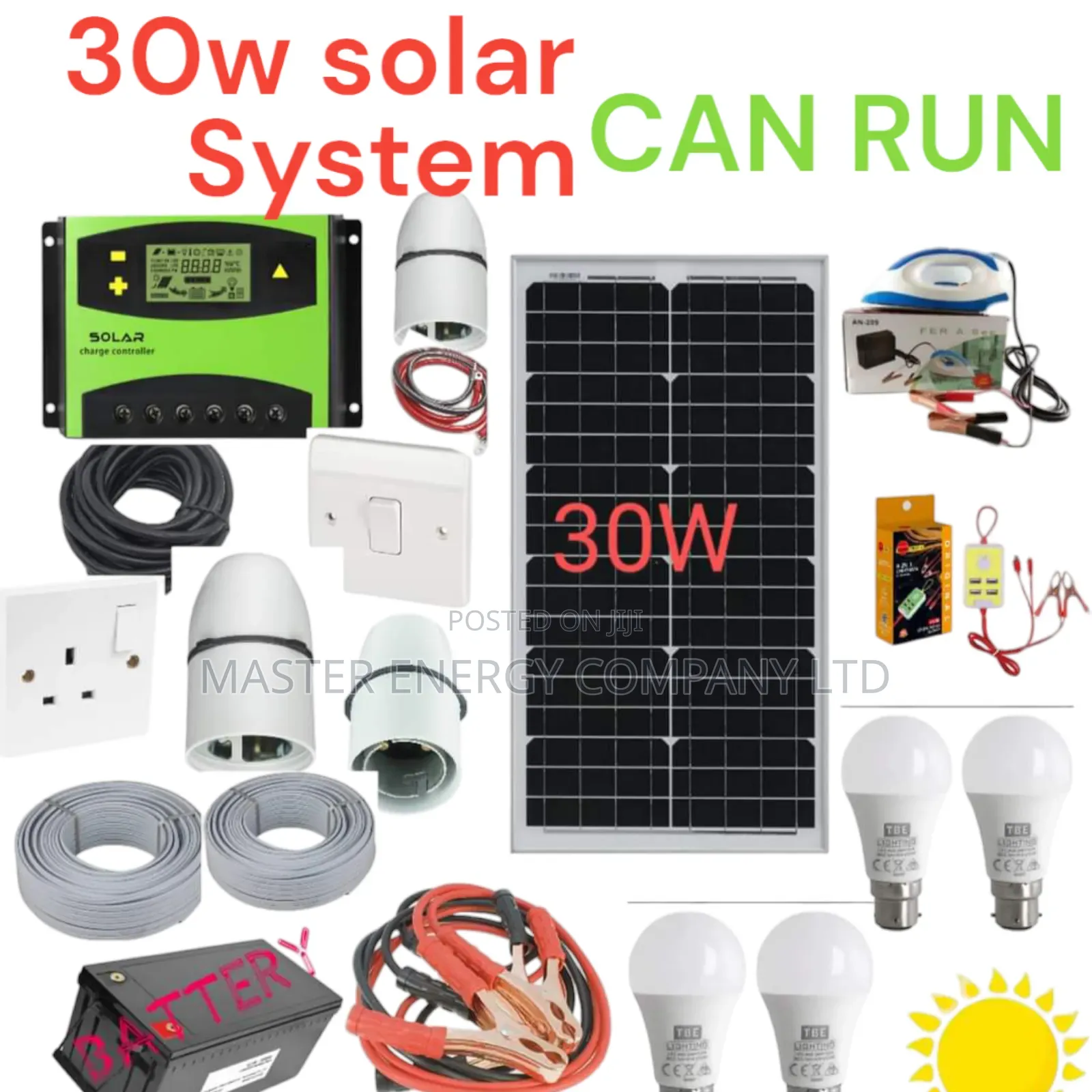 30w Solar System Full Kit German DHDHHD