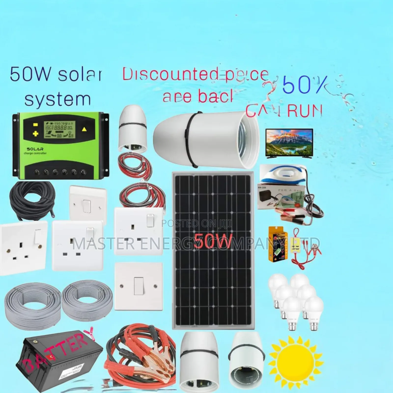 50w Solar System Full Kit German Jebd