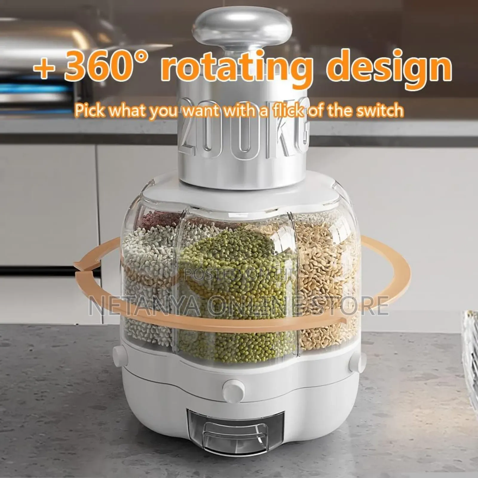 360° Rotating Food Storage Container