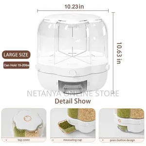 360° Rotating Food Storage Container