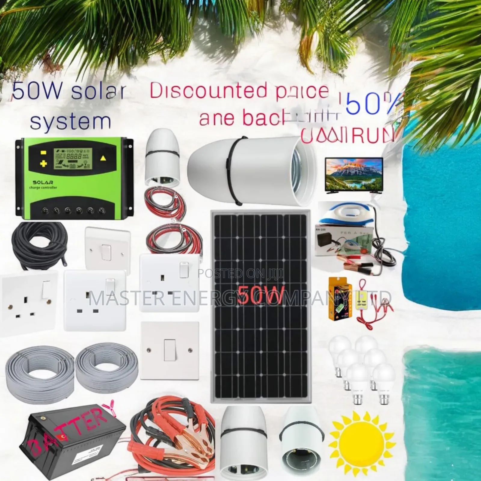 50w Solar System Full Kit German DJDHG